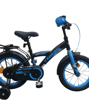 Volare Thombike 14” Børnecykel – Sort og Blå Tilbud!