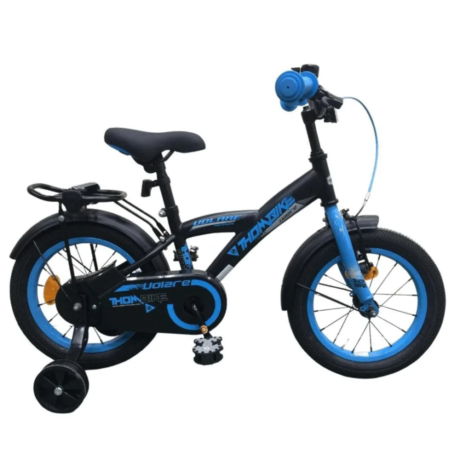 Volare Thombike 14” Børnecykel – Sort og Blå Tilbud!