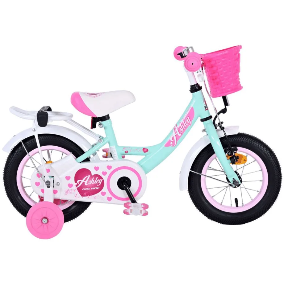 Grøn Ashley 14” Børnecykel – Sjov og Sikker Tilbud!