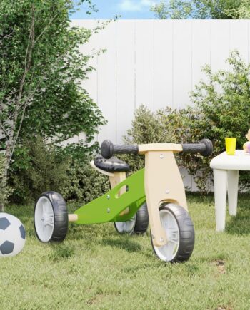 Grøn Trehjulet Cykel til Børn – Sjov Læring og Balance!