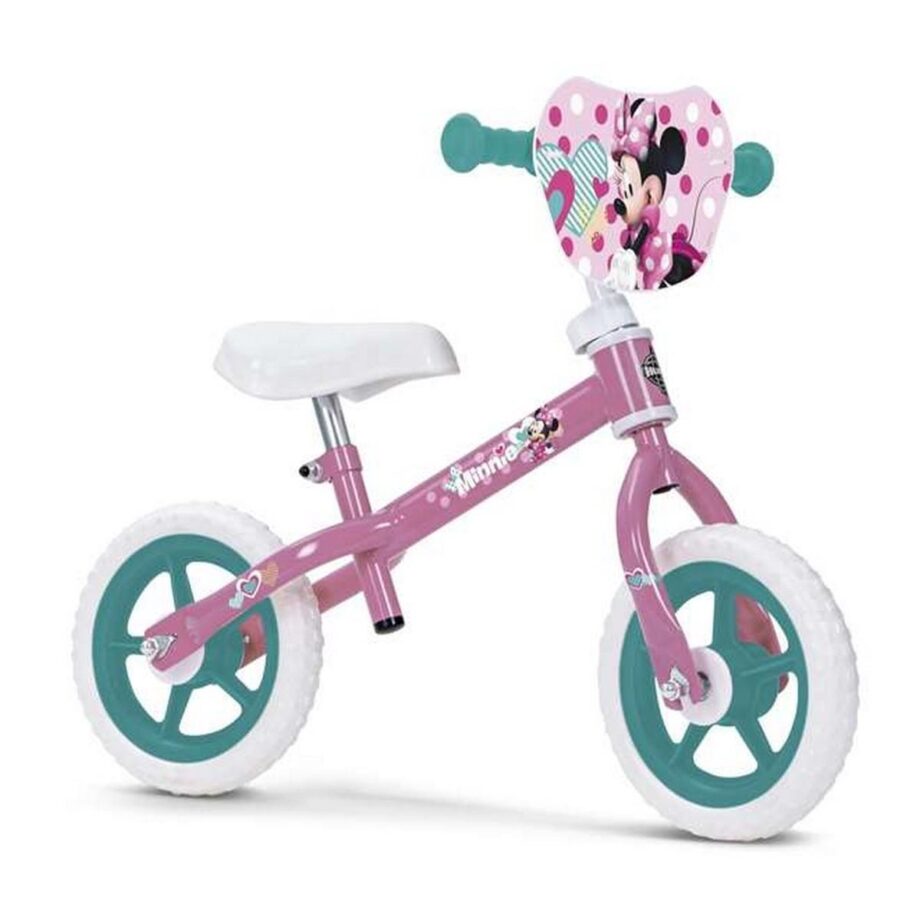 Lyserød Minnie Mouse Børnecykel Uden Pedaler - Fantastisk Tilbud!