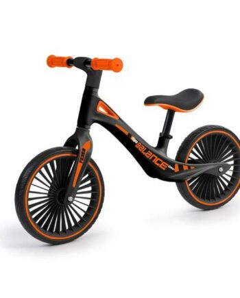 Trendy Børnecykel Uden Pedaler i Sort og Orange – Tilbud!