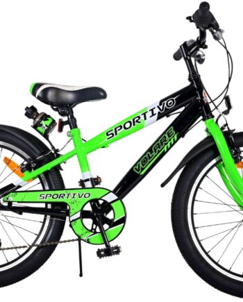 Grøn Volare Sportivo Børnecykel - Sikkerhed og Sjov!