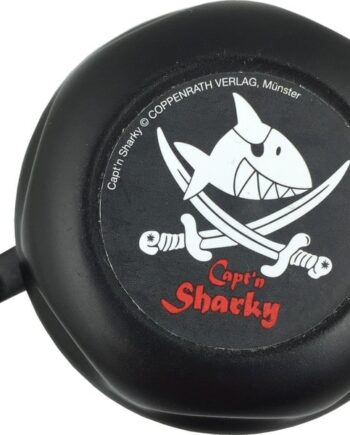 Sort Capt Sharky Ringeklokke til Børnecykler – Fantastisk Tilbud!