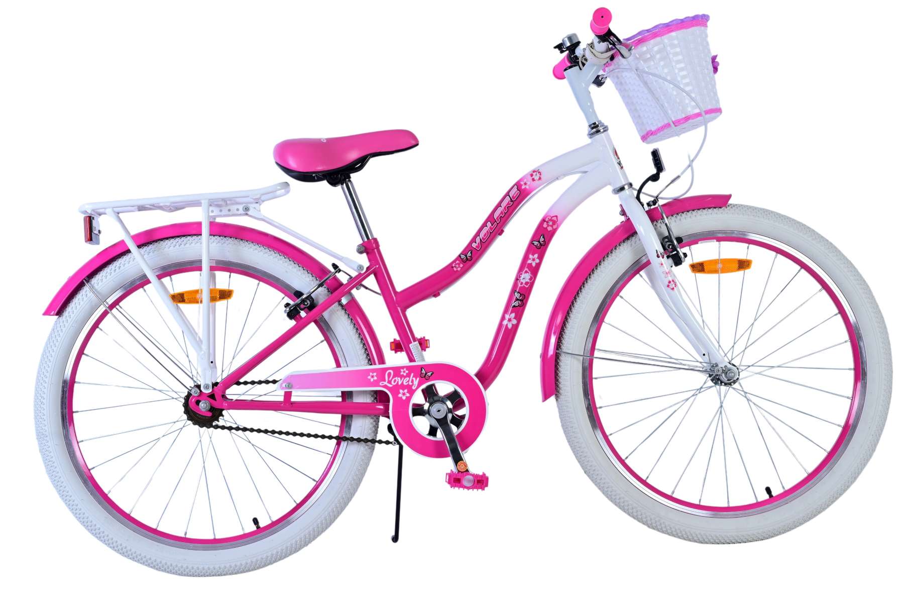 Pink Volare Lovely Børnecykel Piger Tommer Håndbremser - Volare 752544535 - 8715347241215