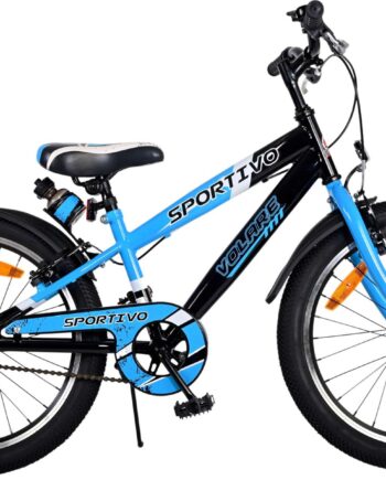 Volare Børnecykel Ampquot Sportivo Blå Håndbremser - Volare 752544535  - 8715347221118